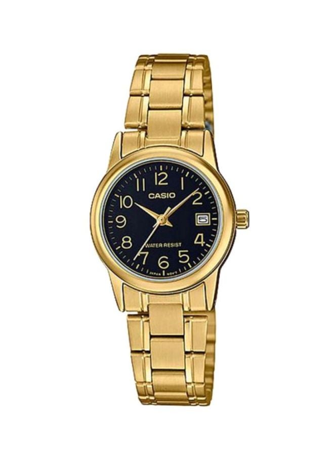 CASIO Women's Water Resistant Analog Watch LTP-V002G-1BUDF - 25 mm - Gold - Image 1