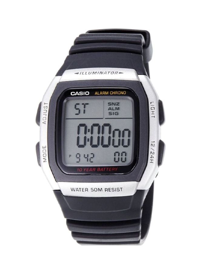 CASIO Men's Youth Water Resistant Digital Watch W-96H-1Avdf - 37 mm - Black - Image 1