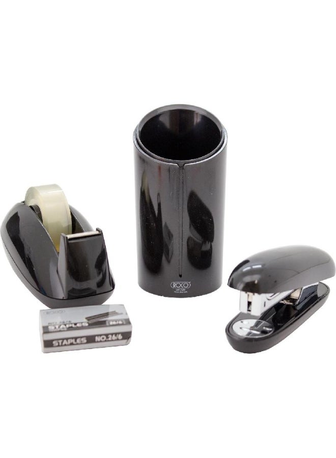 روكو مجموعة مكتبية أسود/فضي - Image 1