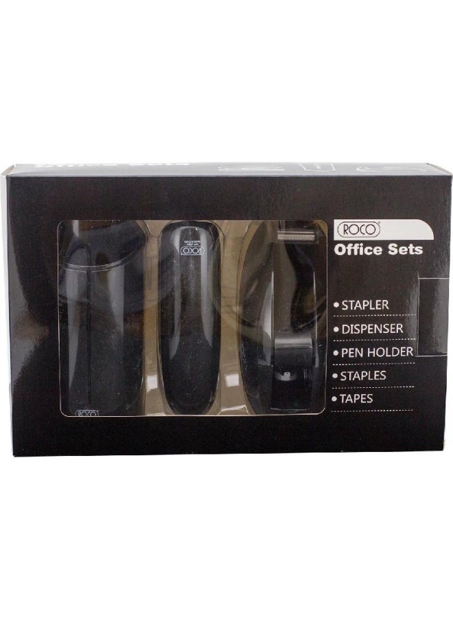 روكو مجموعة مكتبية أسود/فضي - Image 2