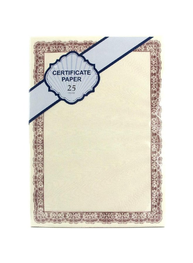 ROCO 25-Piece Certificate Paper Set  - Image 1