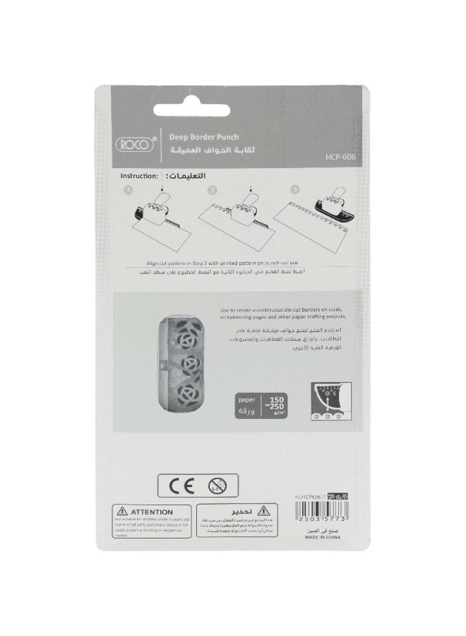 ROCO Rose Single Hole Craft Punch White/Beige - Image 2