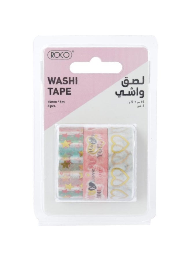 روكو طقم أشرطة واشي مكون من 3 قطع متعدد الألوان - Image 1