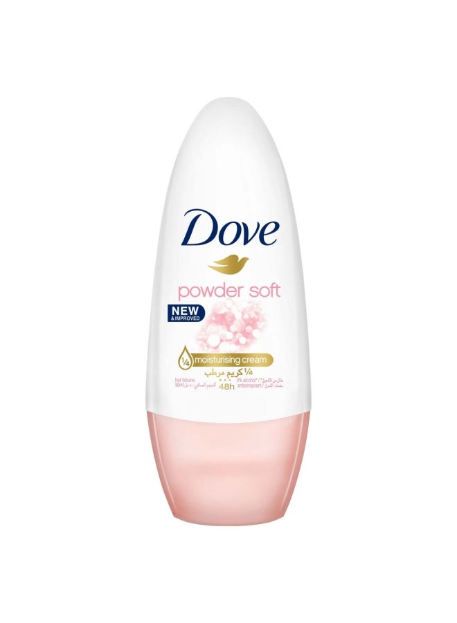 دوف مضاد للتعرق ببكرة دوارة باودر سوفت شفاف 50ملليلتر