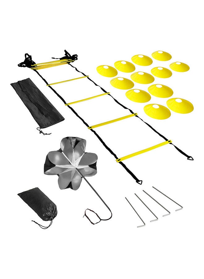 Generic 20-Piece Football Training Ladder Logo Disc Drag Parachute Set  - Image 1