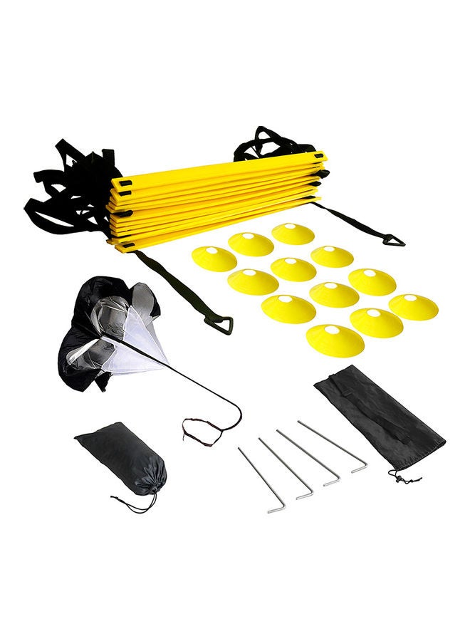 Generic 20-Piece Football Training Ladder Logo Disc Drag Parachute Set  - Image 4