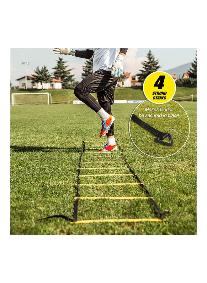 Generic 20-Piece Football Training Ladder Logo Disc Drag Parachute Set  - Image 3