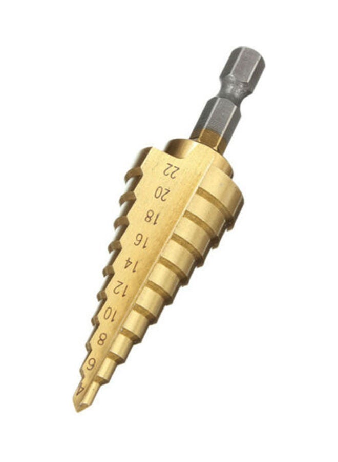 High-speed Steel Step Cone Drill Bit Gold 8.00 x 3.00 x 3.00cm - Image 2