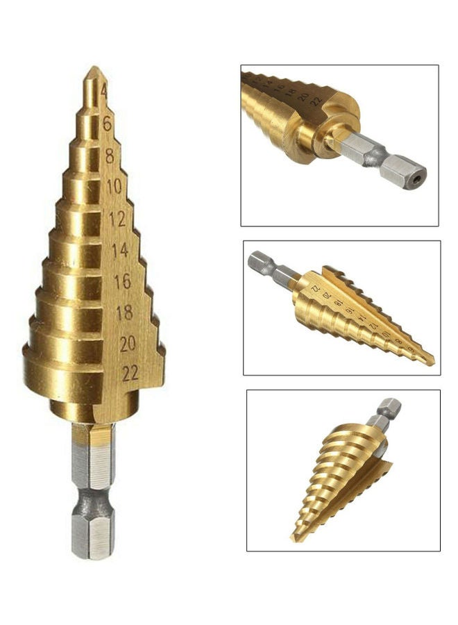 High-speed Steel Step Cone Drill Bit Gold 8.00 x 3.00 x 3.00cm - Image 5
