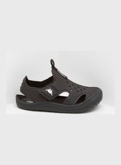 Perforated Floaters Casual Sandals Black