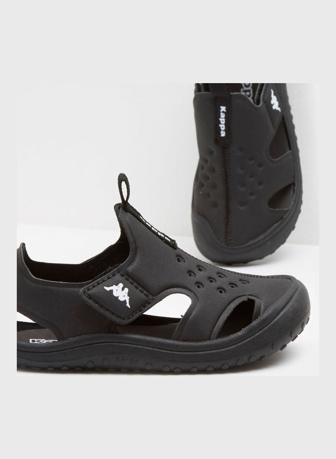 Kappa - Perforated Floaters Casual Sandals Black - Image 1
