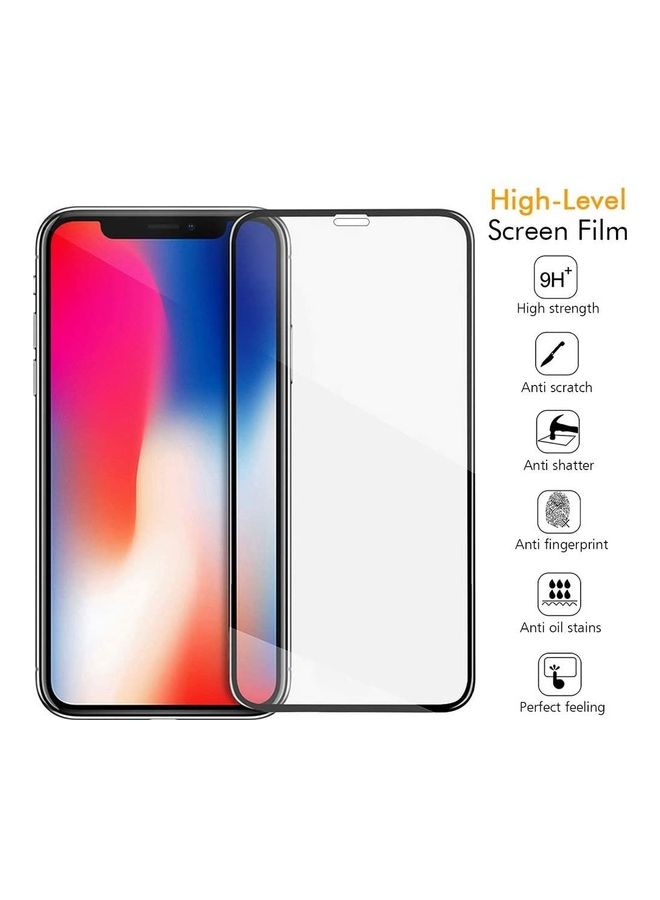 ICS Screen Protector Tempered Glass for Apple iPhone 11 Pro/X/XS Black/Clear - Image 2