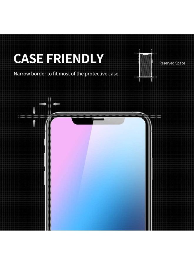 ICS 2-Piece Screen Protector Tempered Glass for Apple iPhone XS Max/11 Pro Max Clear - Image 2