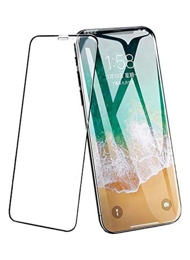 ICS Screen Protector Tempered Glass for Apple iPhone X/XS Black/Clear - Image 2