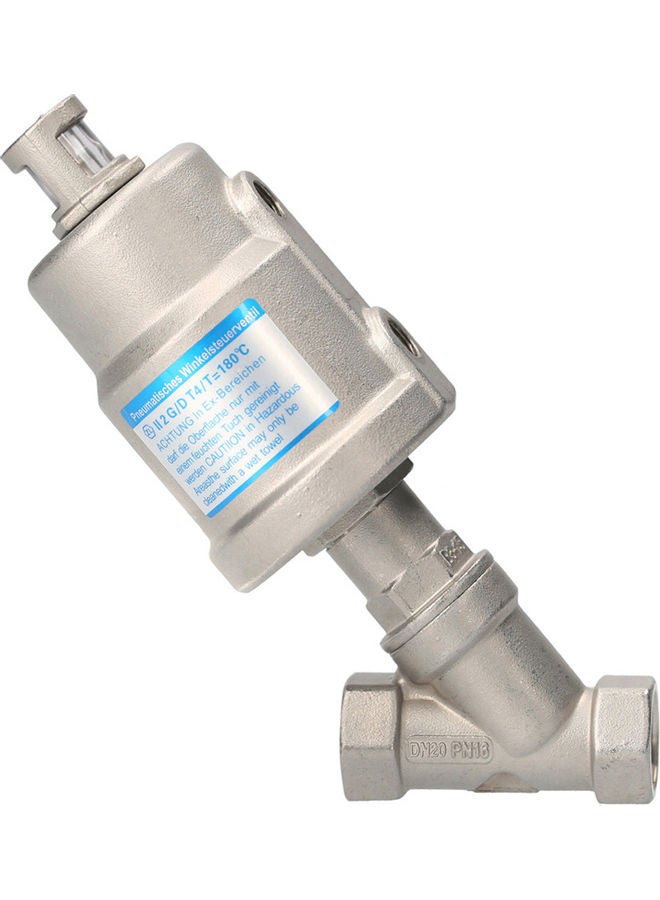 KKmoon DN20 Stainless Steel Angle Seat Valve Silver - Image 4