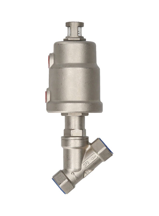 KKmoon DN20 Stainless Steel Angle Seat Valve Silver - Image 5