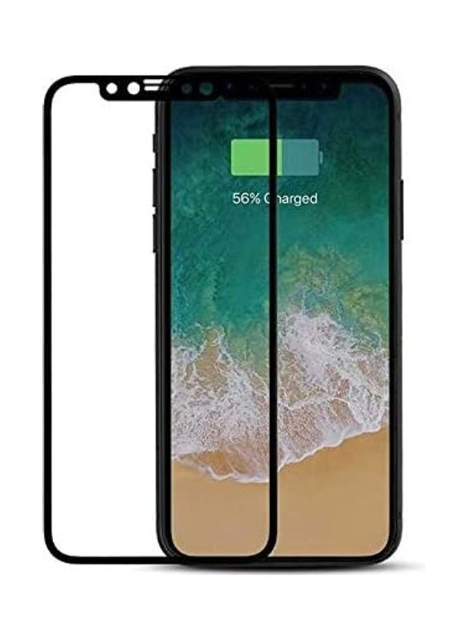 ICS Screen Protector Tempered Glass for Apple iPhone X/XS Black/Clear - Image 1