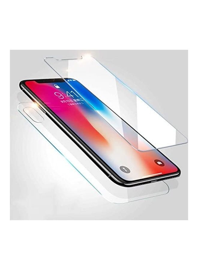 ICS Protective Case Cover with Tempered Glass for Apple iPhone X/XS Clear  - Image 1