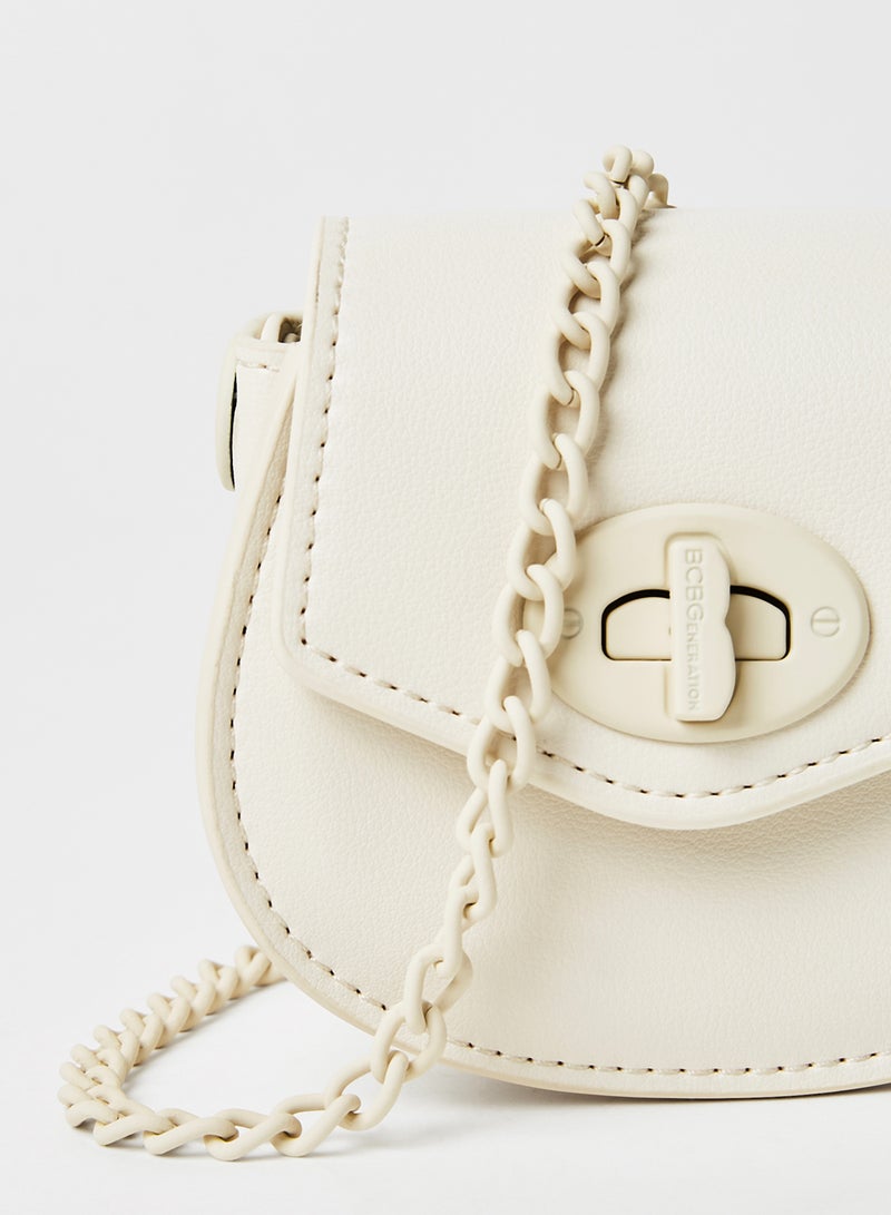 BCBGeneration Micro Crossbody Bag White - Image 2