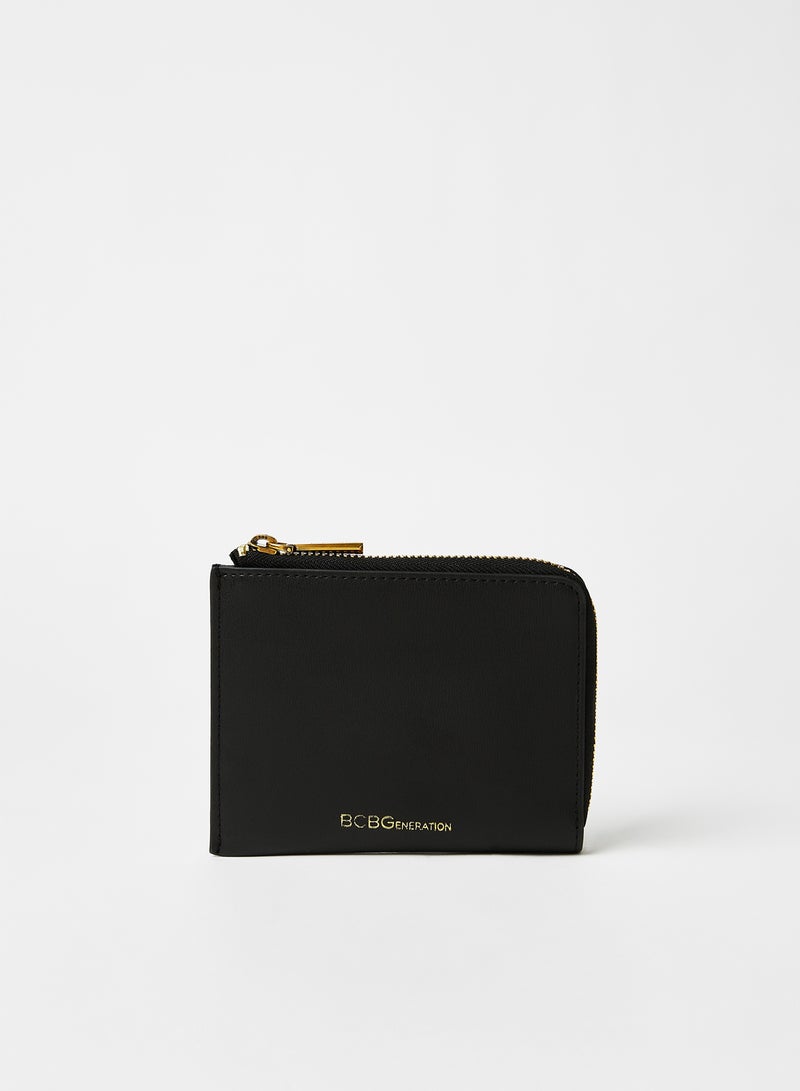 BCBGeneration Faux Leather Card Holder Black - Image 1