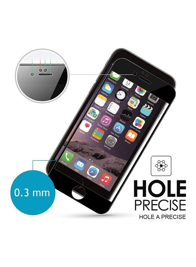 أي سي إس لاصقة حماية للشاشة من الزجاج المقوى لهاتف أبل آيفون 7/8 أسود/شفاف - Image 2