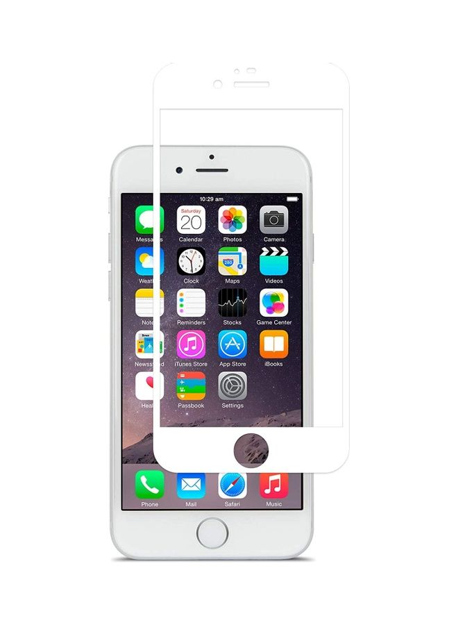 ICS Screen Protector Tempered Glass for Apple iPhone 6/6s White  - Image 2