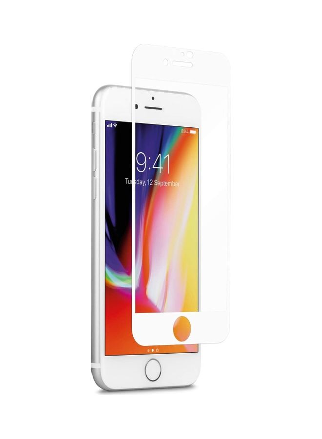 ICS Screen Protector Tempered Glass for Apple iPhone 7/8 White/Clear  - Image 2