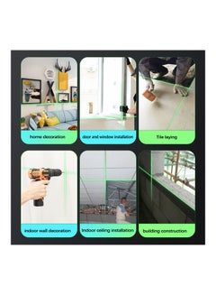 Generic Portable 2 Line High-Precision Laser Level Tool Yellow/Black  - Image 4
