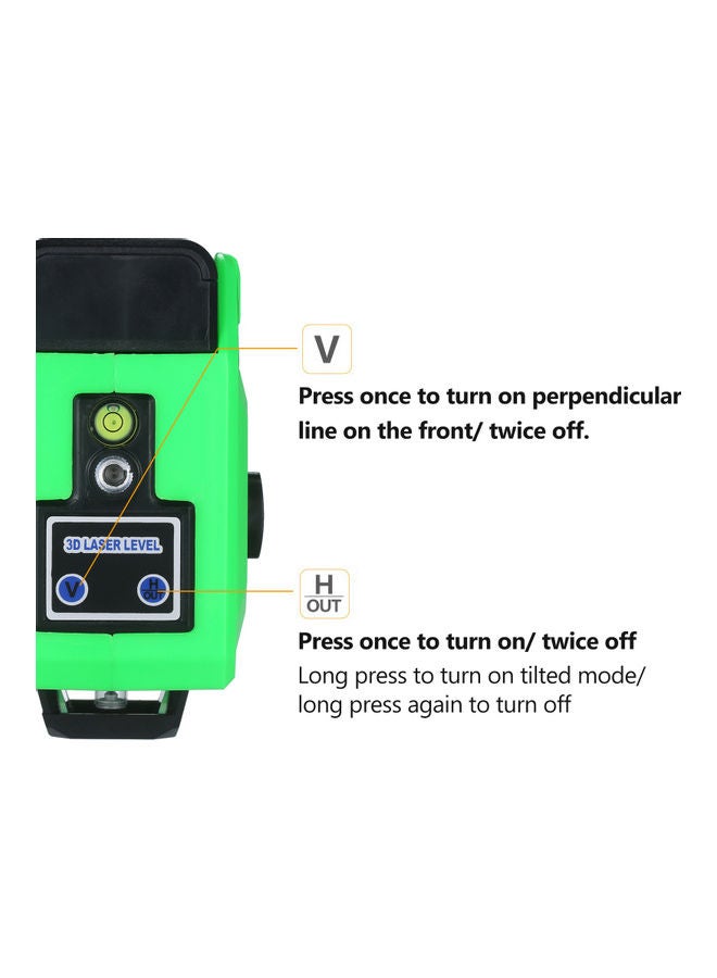 Generic - 12 Lines Laser Level Tool Multicolour - Image 1