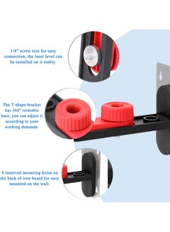 Generic Adjustable Laser Level Wall-Mounted Bracket Multicolour  - Image 2