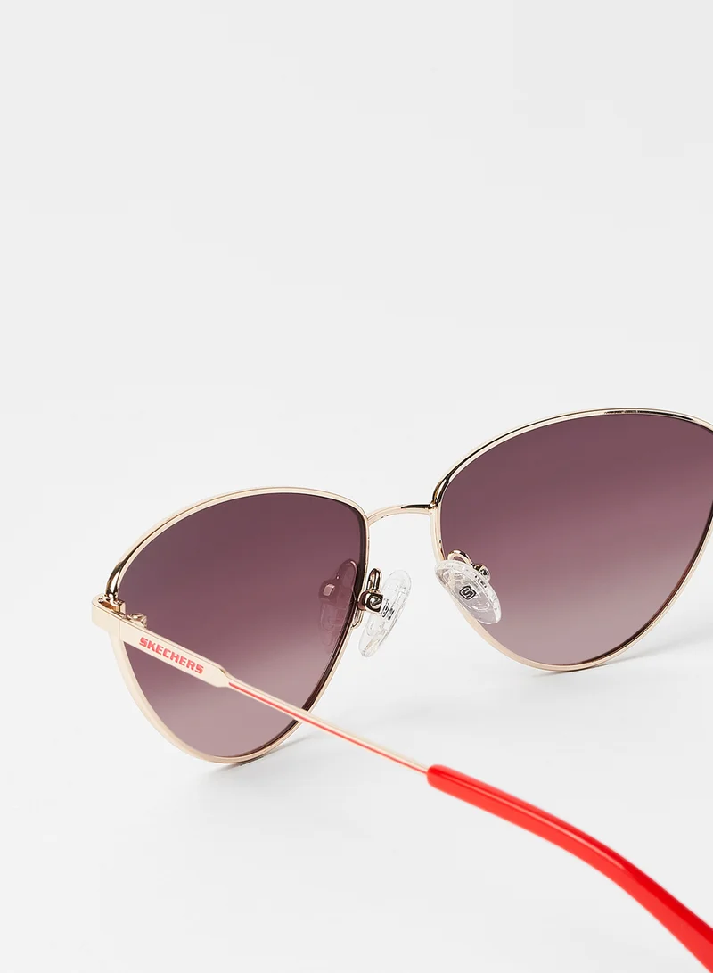 SKECHERS Women's Cat Sunglasses SE604533H57