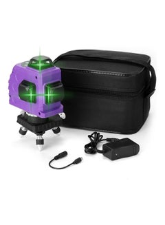 KKmoon Multifunctional 3D 12 Lines Laser Level Tool Black/Purple  - Image 1