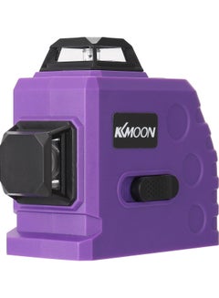 KKmoon Multifunctional 3D 12 Lines Laser Level Tool Black/Purple  - Image 2