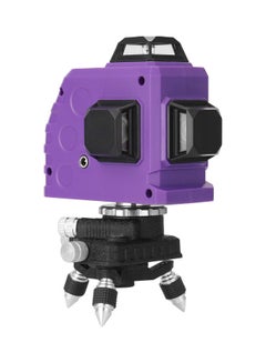 KKmoon Multifunctional 3D 12 Lines Laser Level Tool Black/Purple  - Image 3