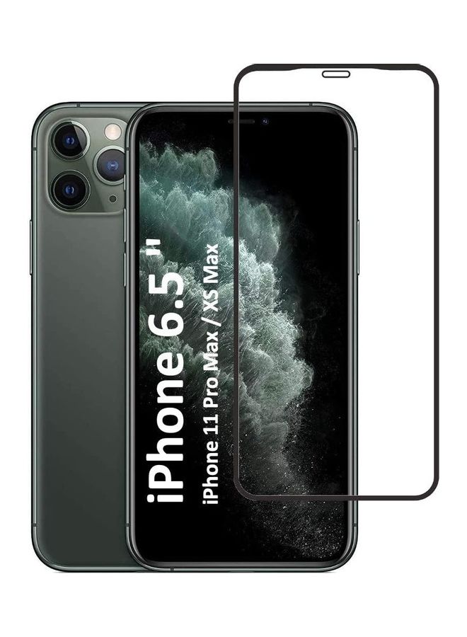 ICS 5D Screen Protector Tempered Glass for Apple iPhone 11 Pro Max Black/Clear - Image 1