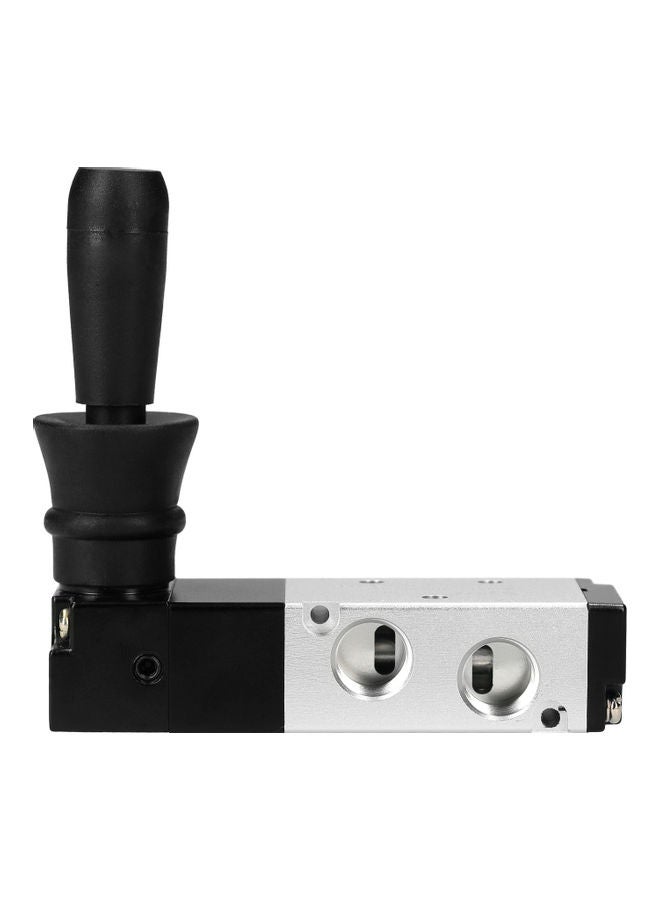 KKmoon 4H230C-08 Air Hand Lever Operated Valve Black/Silver - Image 5