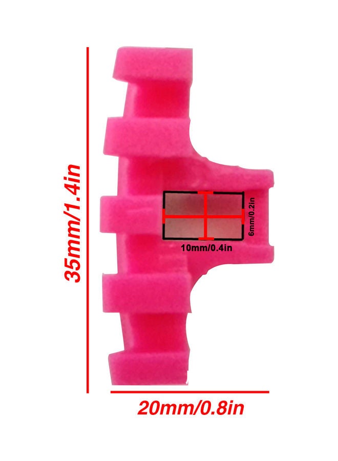 Generic 2-Piece Badminton Racket with Hole Thread Protector 12 x 1 x 9cm - Image 2