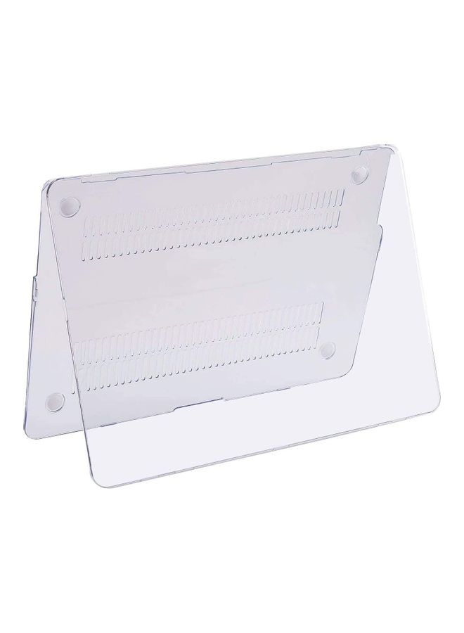 Protective Shell Case for Apple MacBook Air 13-Inch With Keyboard Cover Clear/White - Image 2