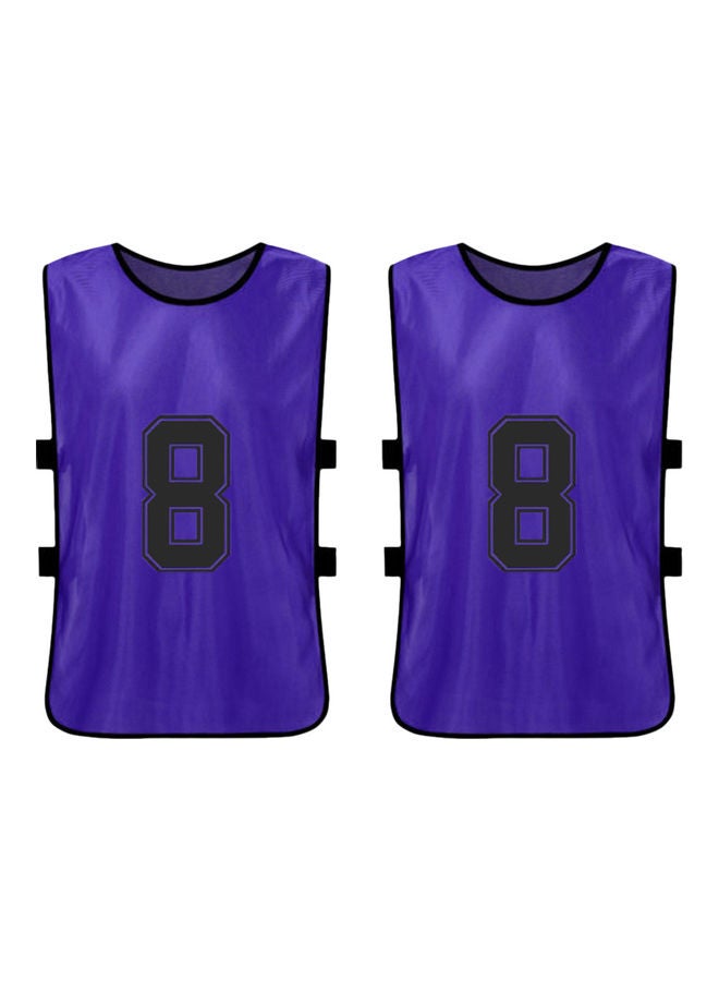 Generic 12-Piece Adult Style Double-Sided Printing Number 1-12 Team Vest - Image 2