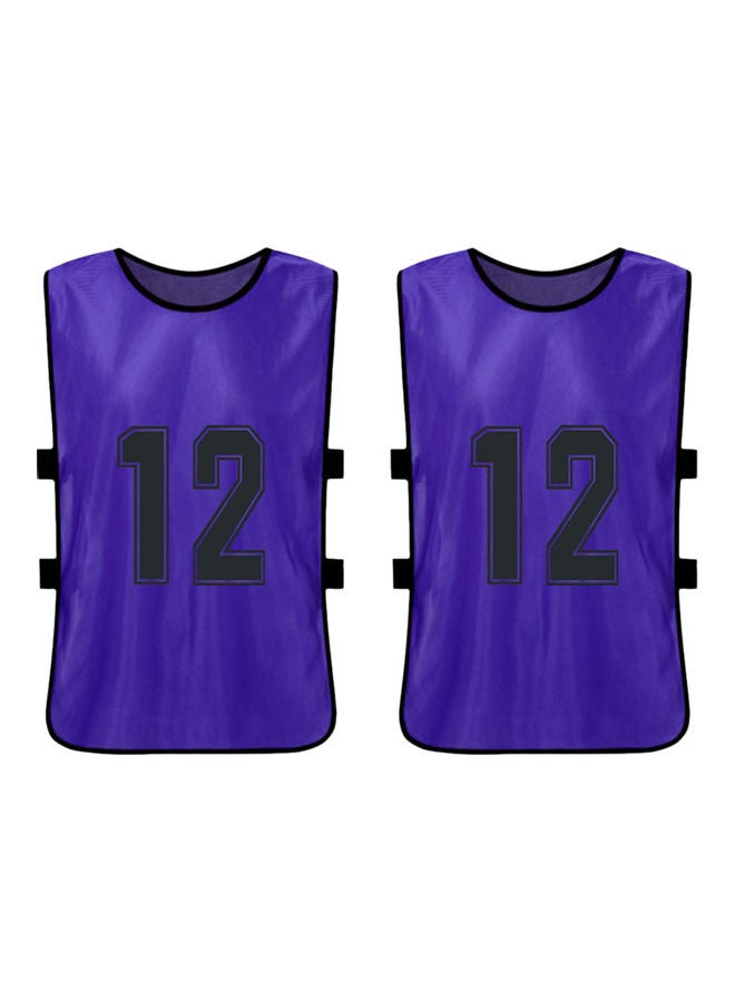 Generic 12-Piece Adult Style Double-Sided Printing Number 1-12 Team Vest - Image 3