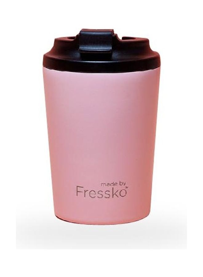 Stainless Steel Stylish Reusable Coffee Cup Pink/Black 340ml - v1624626348/N48575275A_1