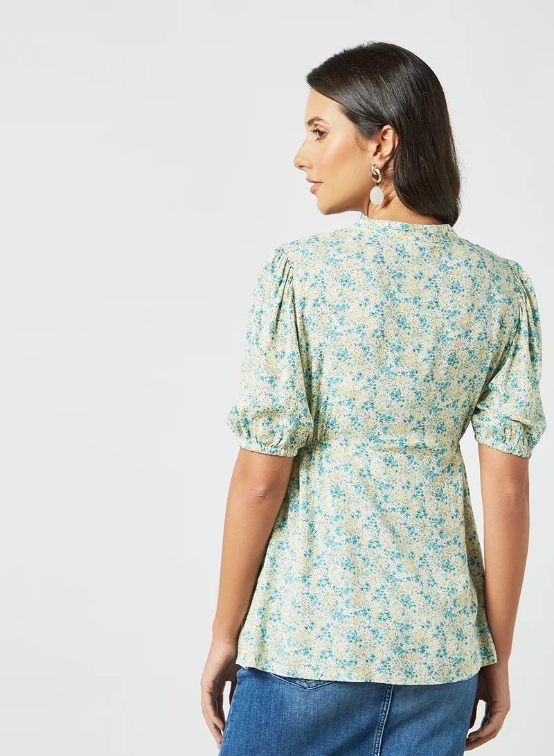 Mamalicious Floral 2-in-1 Maternity Top Colored FL/AOP