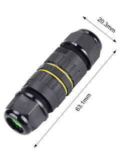 Generic 2-Pin Outdoor Lighting Cable Connector Black  - Image 5