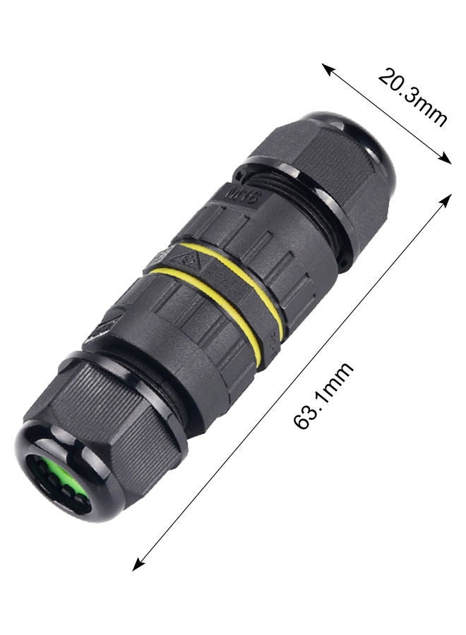 Generic 2-Pin Outdoor Lighting Cable Connector Black  - Image 5