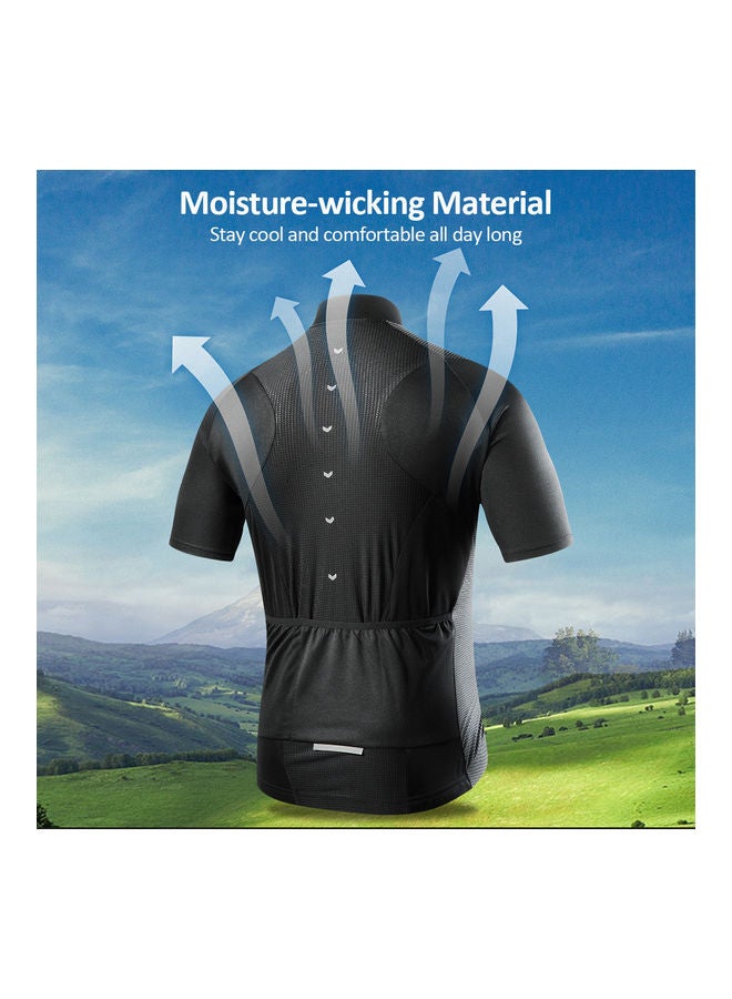 WOSAWE Men Short Sleeve Cycling Jersey  - Image 3