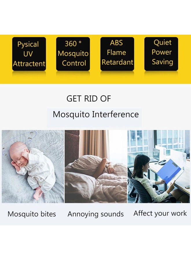 New Style Home Usage Electric Shock Insect Wipe Out Lamp Black - Image 2