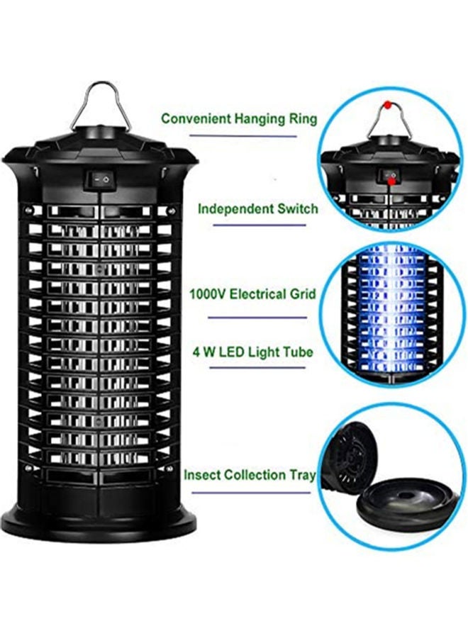 New Style Home Usage Electric Shock Insect Wipe Out Lamp Black - Image 3