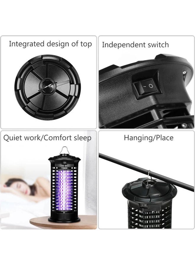New Style Home Usage Electric Shock Insect Wipe Out Lamp Black - Image 4