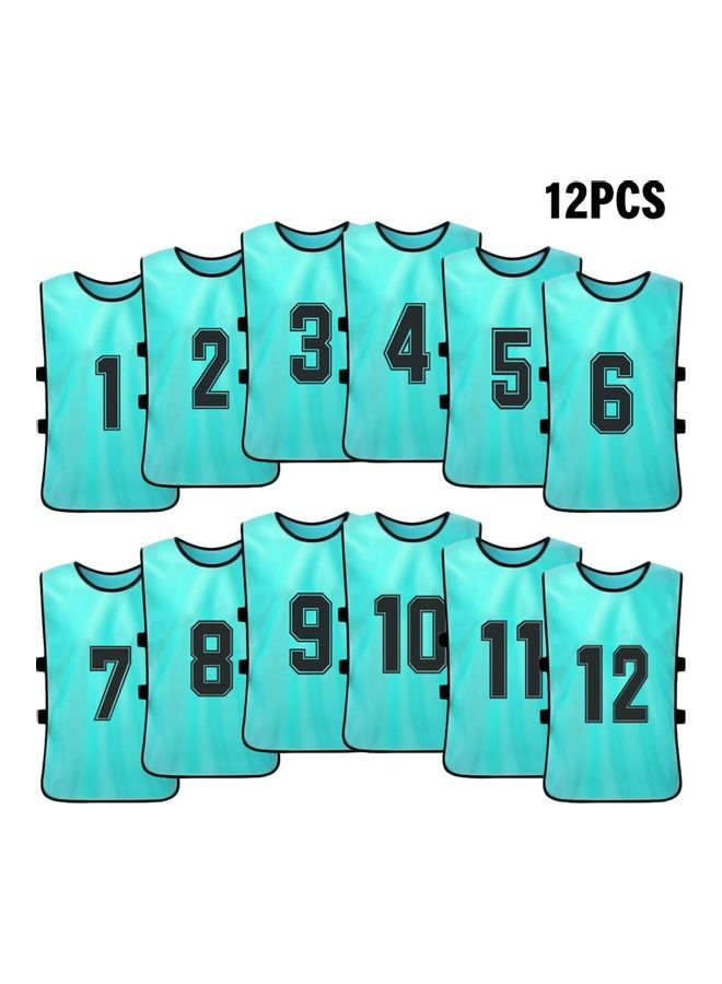 Generic 12-Piece Adult Style Double-Sided Printing Number 1-12 Team Vest  - Image 1