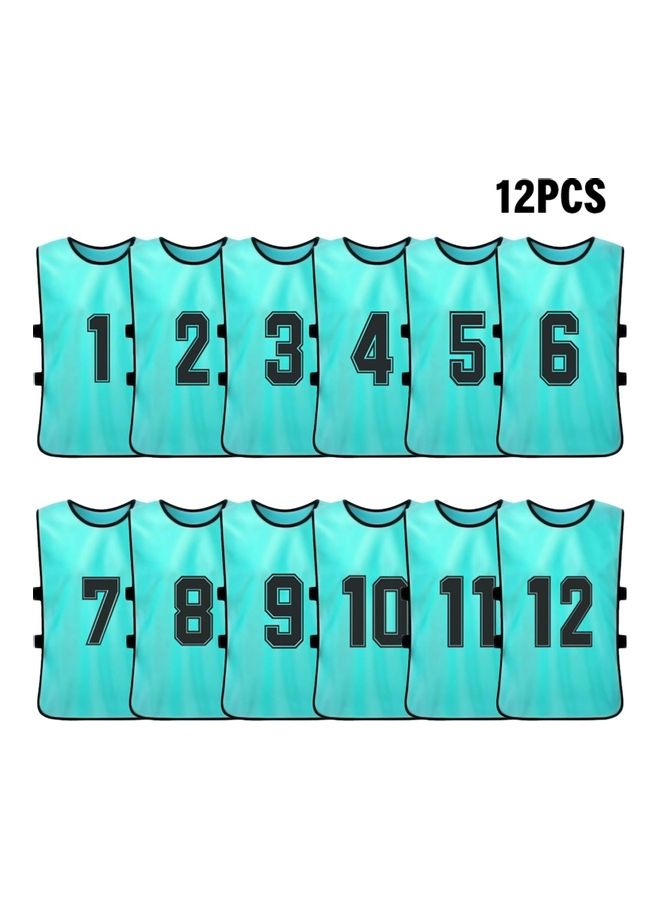 Generic 12-Piece Adult Style Double-Sided Printing Number 1-12 Team Vest  - Image 5